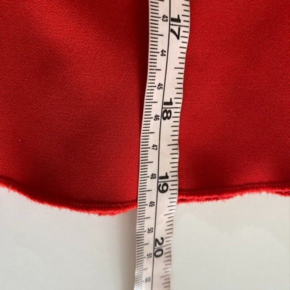 A.L.C. Women's Ann Top Size 6 Red Crepe Peplum Back Zipper Valentines Holidays - Picture 10 of 12